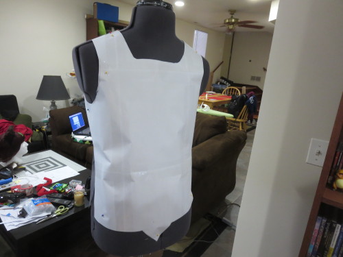 First WIP pics of what will eventually be a set of fierce deity Link armor. Right now I’m just cutti