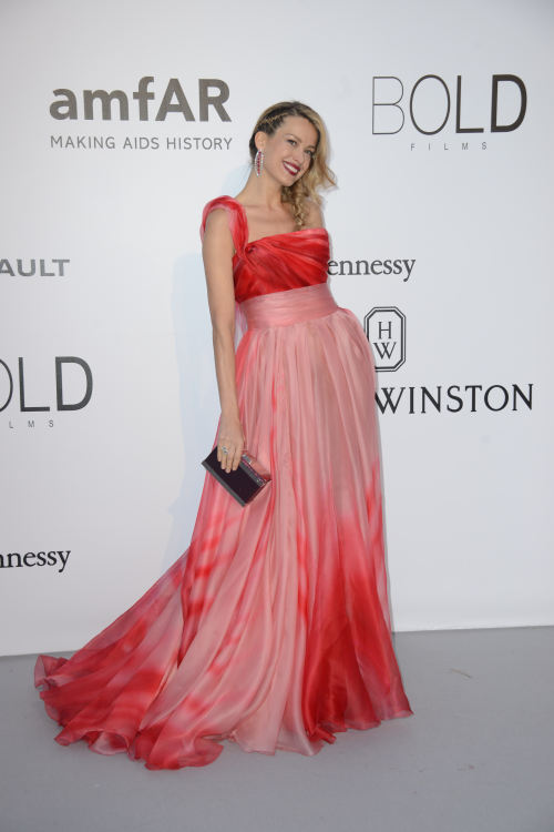 Petra Nemcova (in Georges Chakra Couture gown and Chopard jewelry), Alessandra Ambrosio (in Red