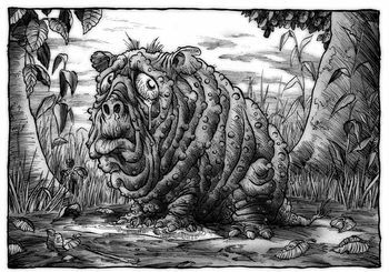 cryptids-of-the-world:The Squonk is a creature found in the Hemlock Forests of Pennsylvania. The Squ