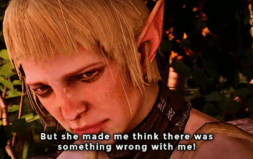 dalishious: Please remember that Sera was raised by an emotionally manipulative/abusive noble woman 