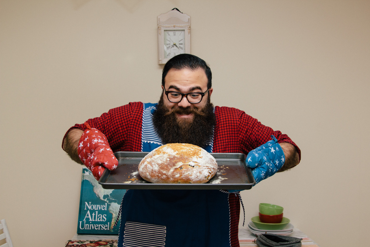 royeah:  thedailybeard:  lionversusbear:  I MADE OLIVE BREAD TODAY FROM SCRATCH,