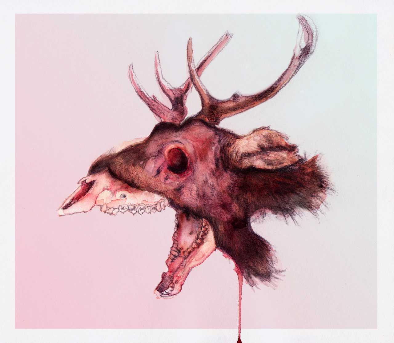 tumblropenarts:   Geric Alonzo / My Deer Pencil, watercolor on paper, Photoshop /