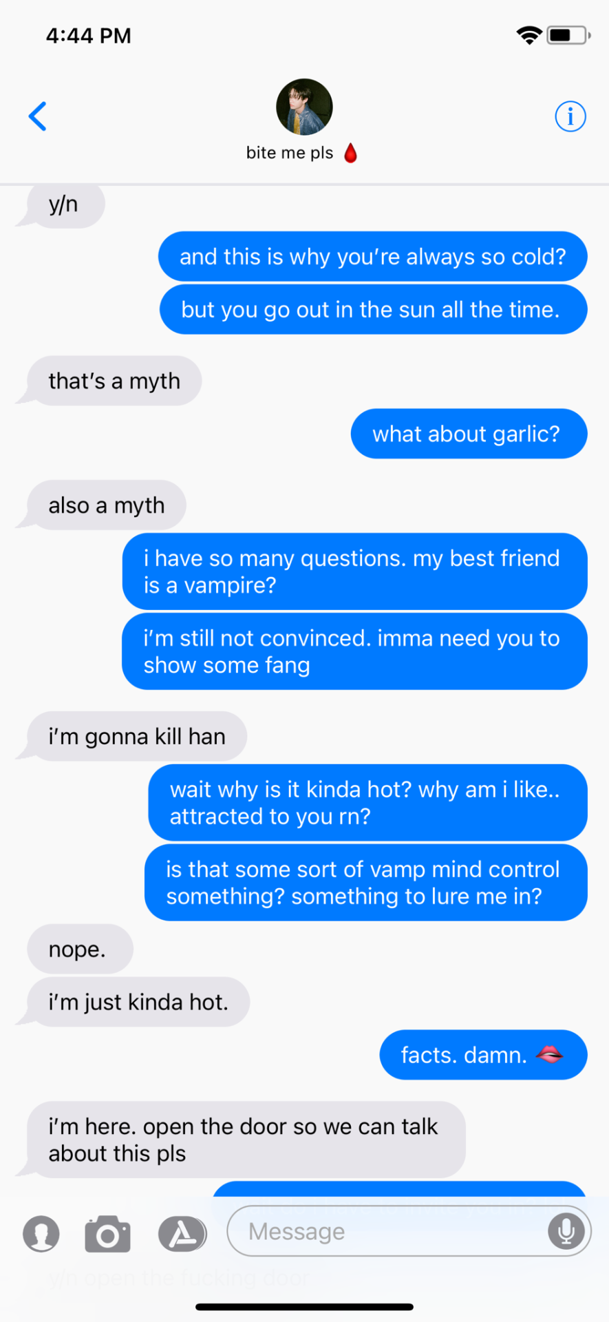 Random Texts With Vampire Chan