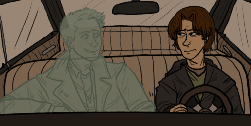 scrapedknees:au where dean died hunting by himself and sam inherits the impala except it’s the