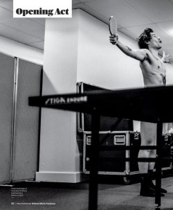 famousdudes:  Harry Styles playing table