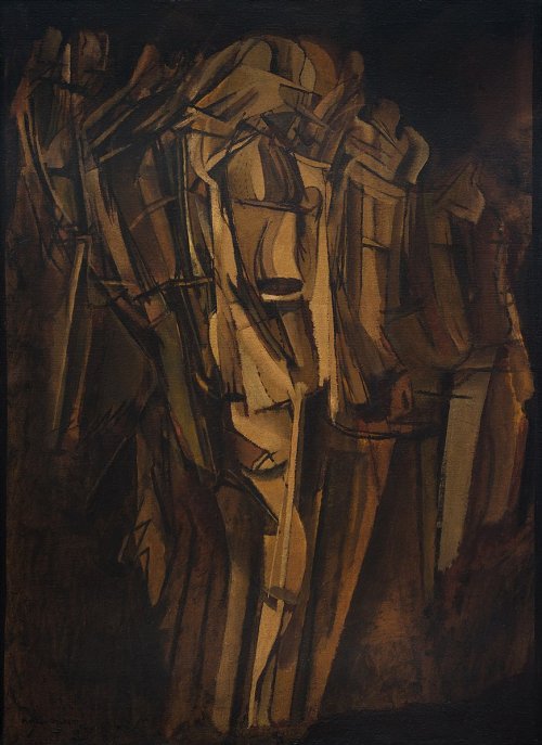 Marcel Duchamp - Nude (Study), Sad Young Man on a Train (1911-12)