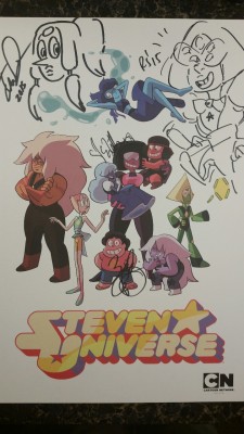 crystal-gems:  jeno-side:  Rebecca Sugar said I was the first person to ask her to draw Sardonyx!  AWWWWWMYGOSH  THERE IS NOT A SINGLE THING I DONT LIKE ABOUT THIS POSTER
