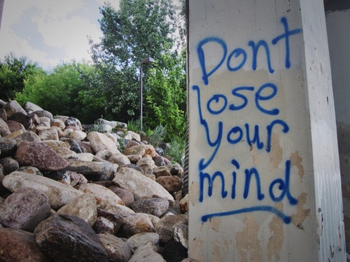 “don't lose your mind” 