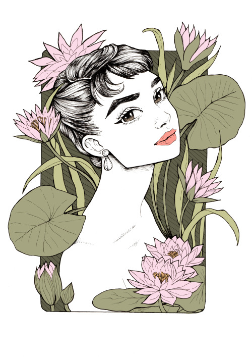 AUDREY ! available as a print on www.lauramoon.co.uk 