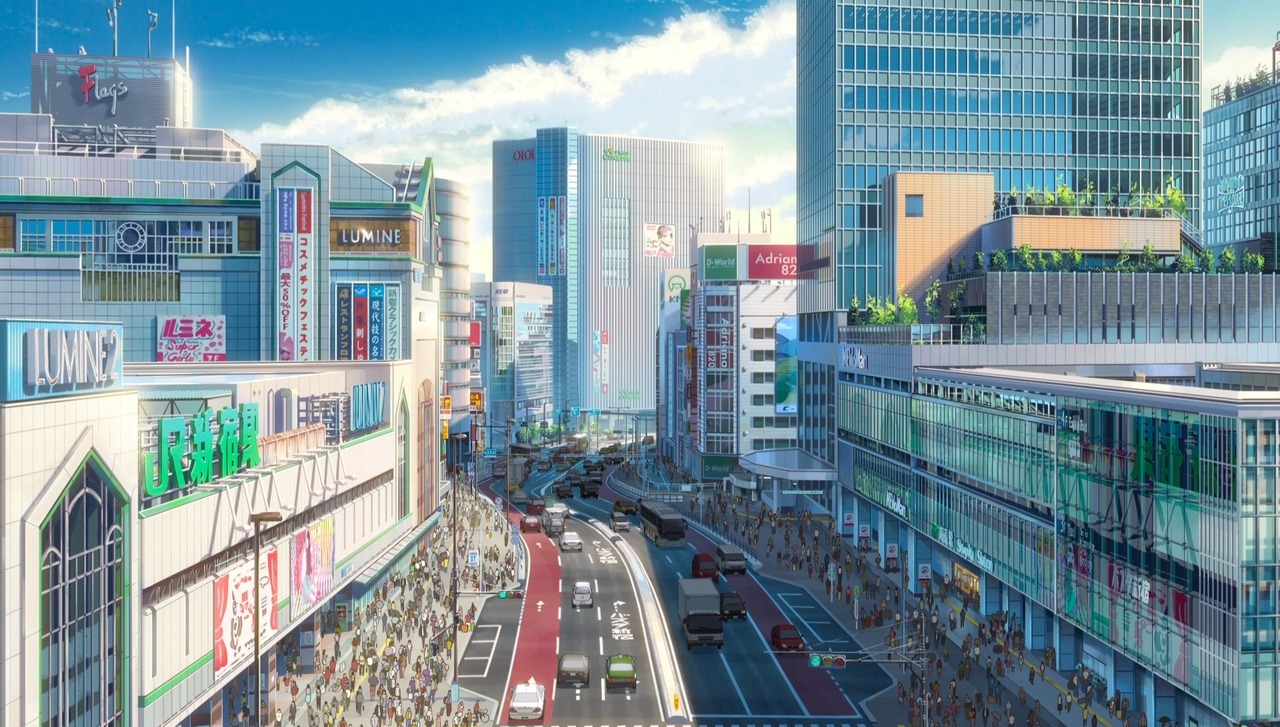 ghibli-collector:  Makoto Shinkai’s Tokyo - Your Name - Kimi No Na Wa 君の名は。(2016)