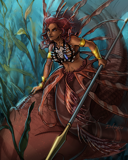 inkary: Now Darius for baron; she’s a lionfish, with a weapon and on a mount like a knight wou