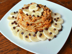 tessredefin-ed:  Banana Bread pancakes layered