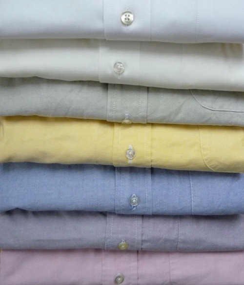 heavytweedjacket:(HTJ Archives) Brooks Brothers ‘Makers’ oxford cloth button-downs.