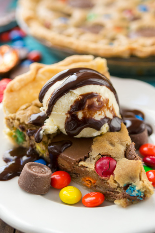 sweetoothgirl:    Candy Bar Pie   