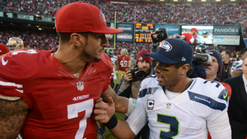 Who would YOU rather have as your STARTER in a NFC Championship game: Colin Kaepernick or Russell Wi