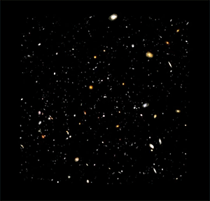 the-actual-universe:  A 3D model of the Hubble Ultra Deep Field. 