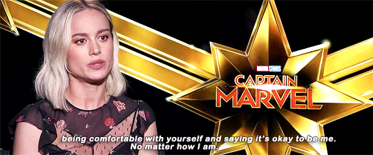 captainpoe:  Brie Larson being interviewed by a superfan of Captain Marvel.
