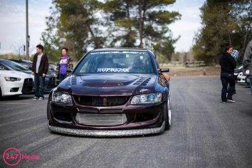 jdmlifestyle:  J.T’s Evo 8 on SSR SP3s Photo By: 247 Media