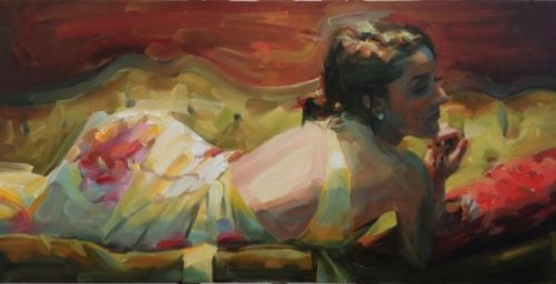 Michelle Torrez paintings can be best described as&quot;flashes of color&quot;. There is a s