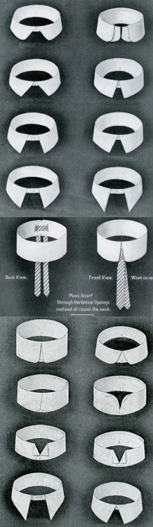 ~1910-1920.  Guide to collars and cuffs.