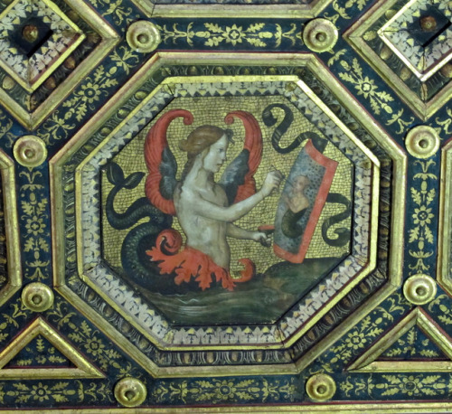 koredzas: Pinturicchio - Siren Painting a Shield. 1490