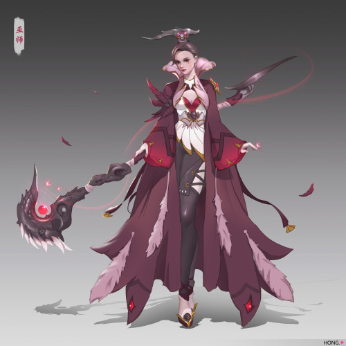 巫师设定 Hong L https://www.artstation.com/artwork/GXBXP1