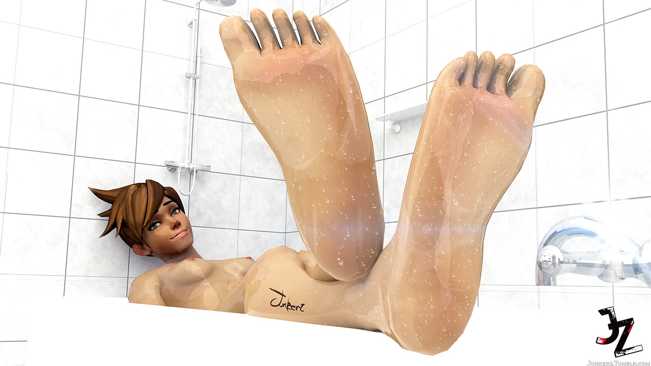 junkerz:  Tracer - Bath Time (Click image for 4k) I’ve put aside D.Va for now and