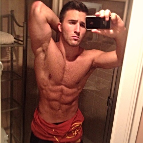 straightdudesexting: Straight hunk They always ask him to take off the condom.