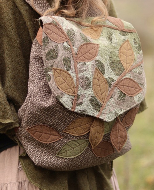 sosuperawesome:BackpacksGaia Gombaek Clothing on Etsy Backpacks for a Hobbit