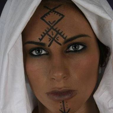 Amazigh “berber “ woman with facial tattoos
