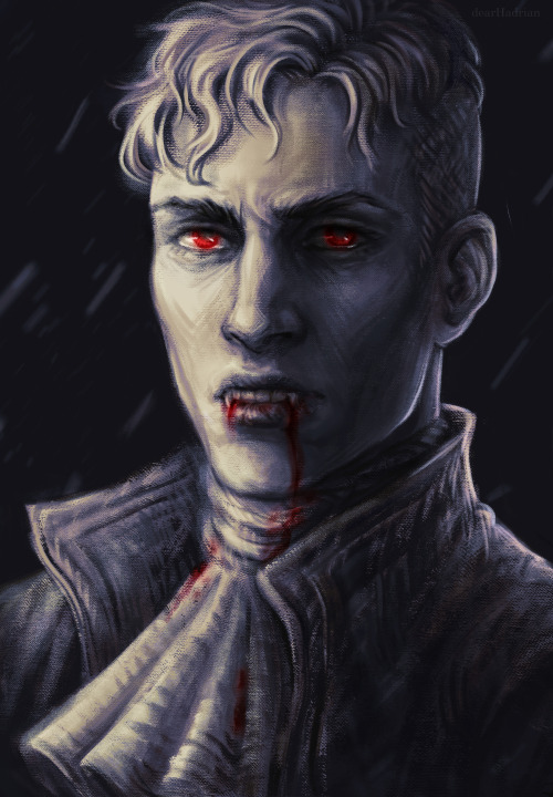 Vampire Percy de Rolo because I love his aesthetics and dramatic red accents. Repaint of a piece fro