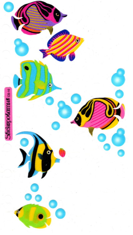 90s Fish Stickers by Stickopotamus from my personal collection