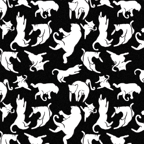hummingbirdmantra:  CATS IN SPACE! Silly pattern I did in Illustrator… 