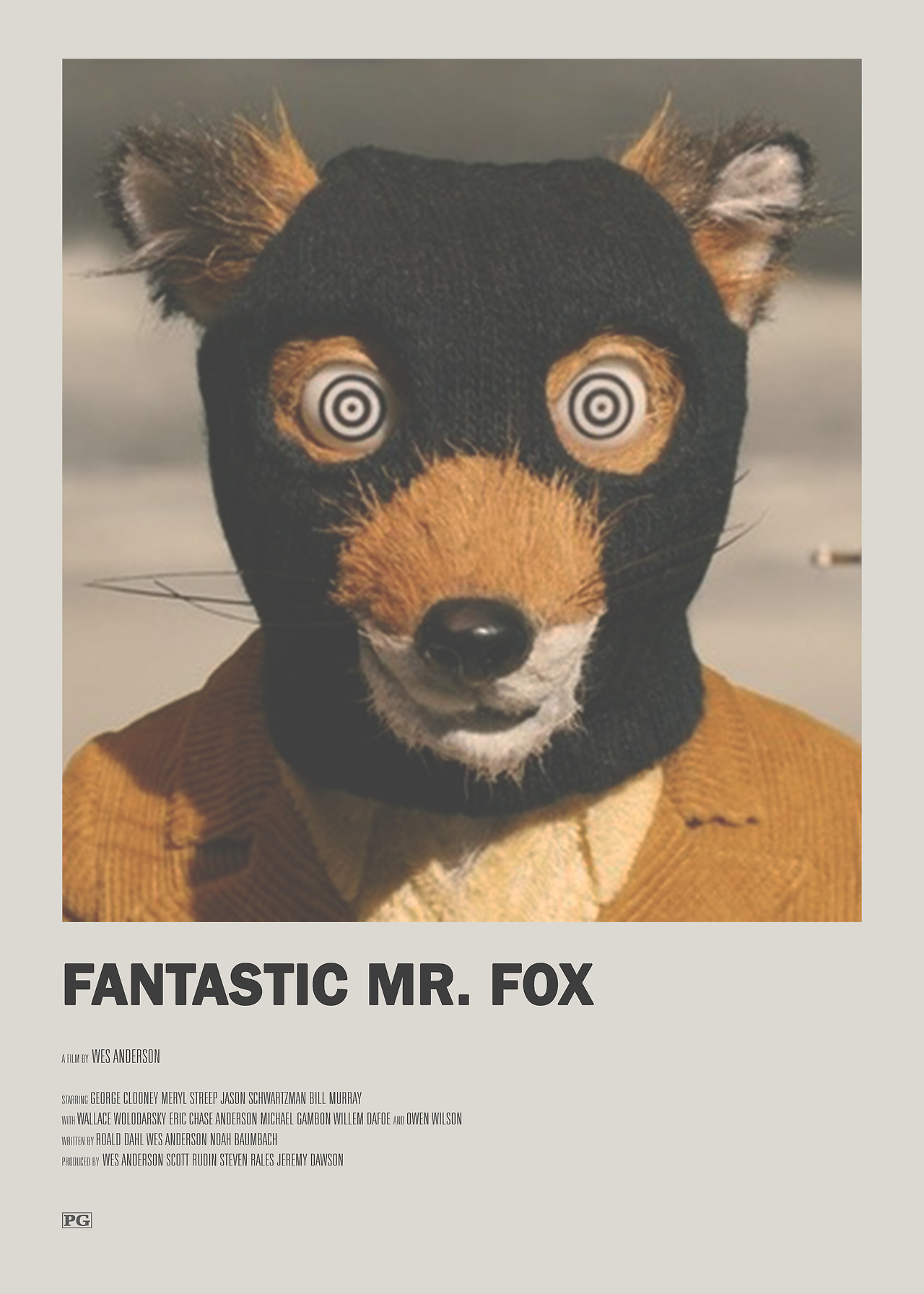 Décor à la Maison Affiche de Film Minimaliste Wes Anderson Fantastic Mr Fox Unframed Print Print Poster