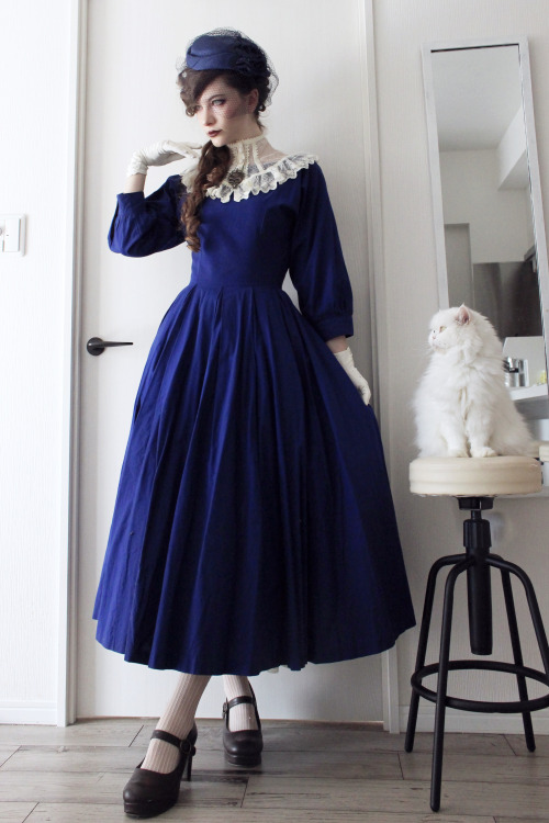 Royal blue for a very non royal person (outfit for Design Festa)Because a lot of people ask for outf