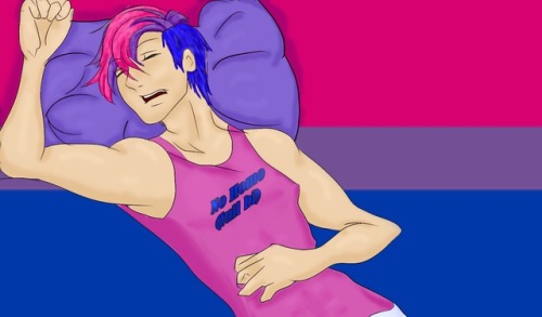 I straight up blanked that it was Pride Month! Have sleepy pride Jou again (but with crappy shading 
