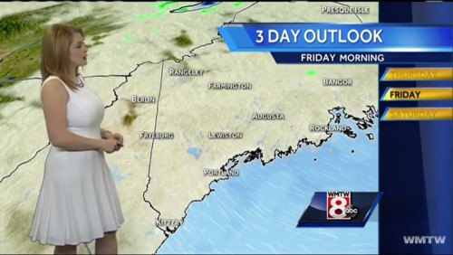 funbaggery: Mallory became a meteorologist after discovering her boobs swell uncontrollably in high 