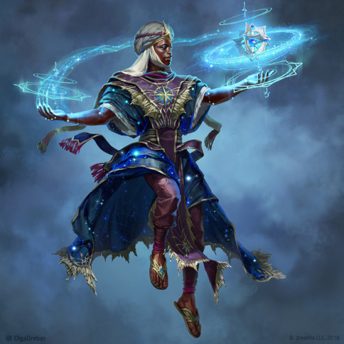olgadrebas:Had fun with this Mage of Stars commission ✨The AD gave me some liberty so I loosely base