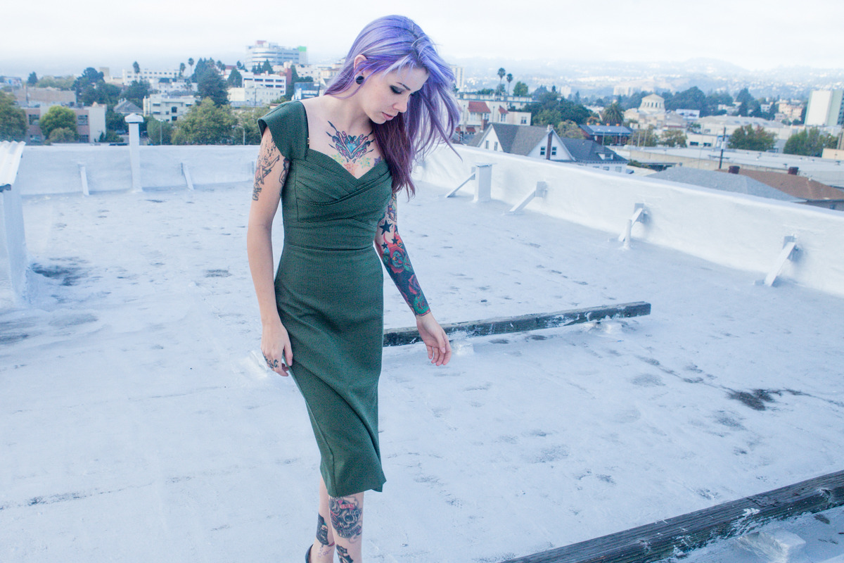 Krysta Kaos on her rooftop in Oakland, photos by me (theresa manchester)