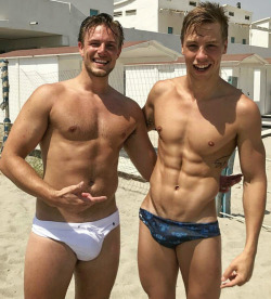 themusclehead:Fuck! These guys are killin’ it in their speedos!