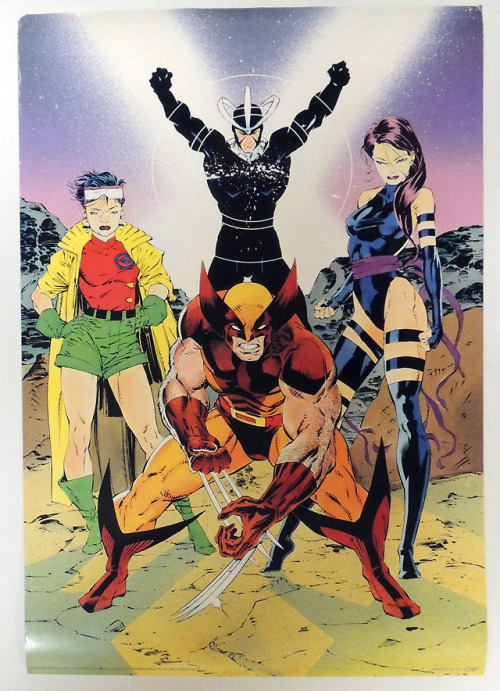 Late 1980′s X-MEN posters with some badass art from Jim Lee.
