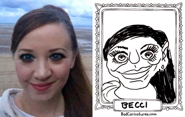 A terrible caricature of Becci