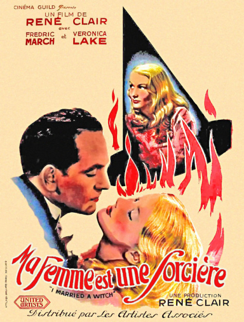 posters for rené Clair’s I Married a Witch, 1942