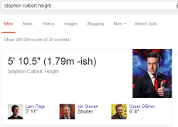 New Post has been published on http://animepics.hentaiporn4u.com/uncategorized/stephen-colbert-was-outraged-that-google-listed-his-height-incorrectly-google-has-since-met-him-in-the-middleish/Stephen Colbert was outraged that Google listed his height