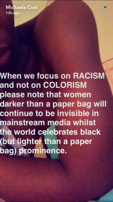 kimreesesdaughter:  datpointdexter:  sapphrikahhh:  icouldplayanything:michaela coel’s (from chewing gum) snapchat story gave me so much hope  Did she really get a nose job?  @kimreesesdaughter  I wrote this.