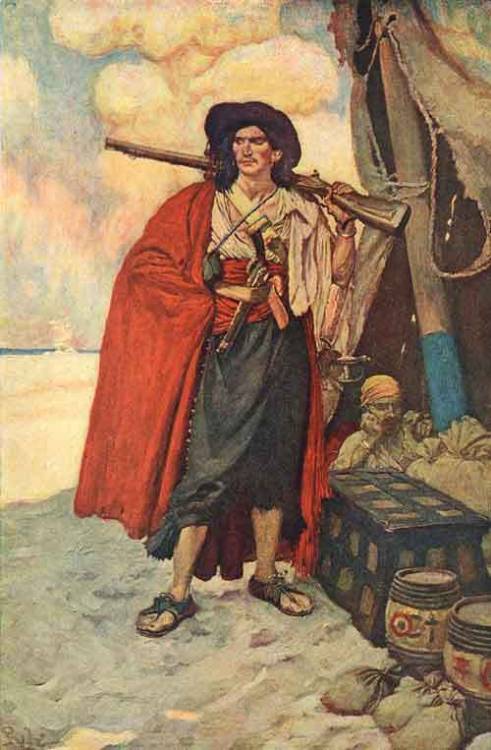 The Buccaneer was a Picturesque Fellow by Howard Pyle (1905)