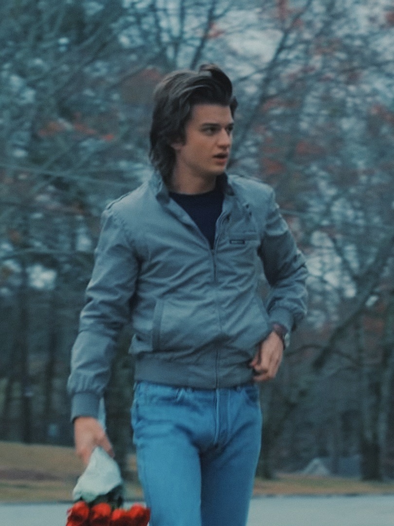 Stranger Things Steve Harrington Jacket Joe Keery Blue Bomber Jacket ...