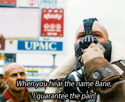 fuckyeahthedarkknightrises-blog:  Freestyle Bane [x] 