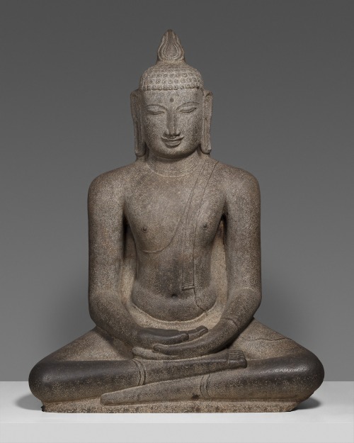 Buddha Shakyamuni seated in meditation (Dhyanamudra). Artist unknown; 12th century. Now in the Art I