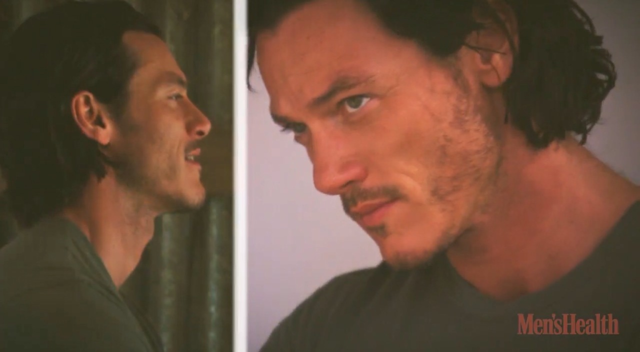 moustacheluke:  Luke Evans - “Mens Health Magazine” BTS  